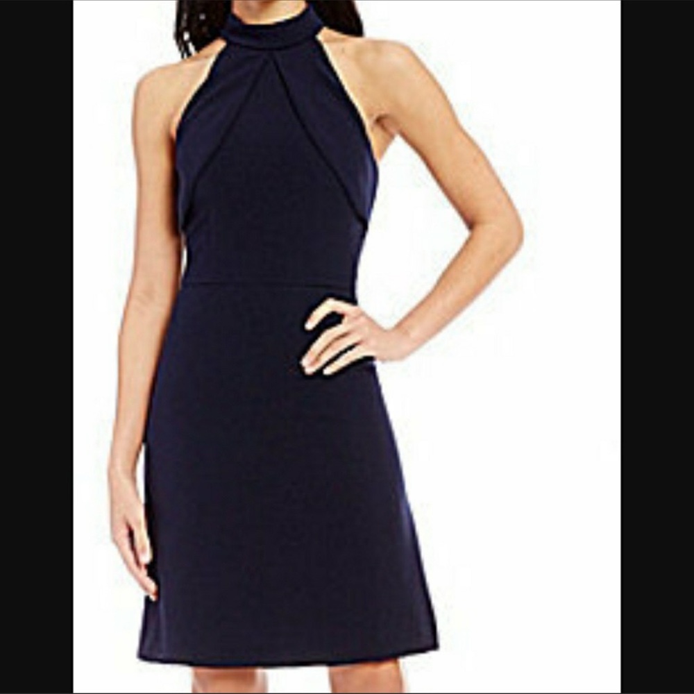 NWT Antonio Melani Navy High neck “Cyrus” Dress - size 4